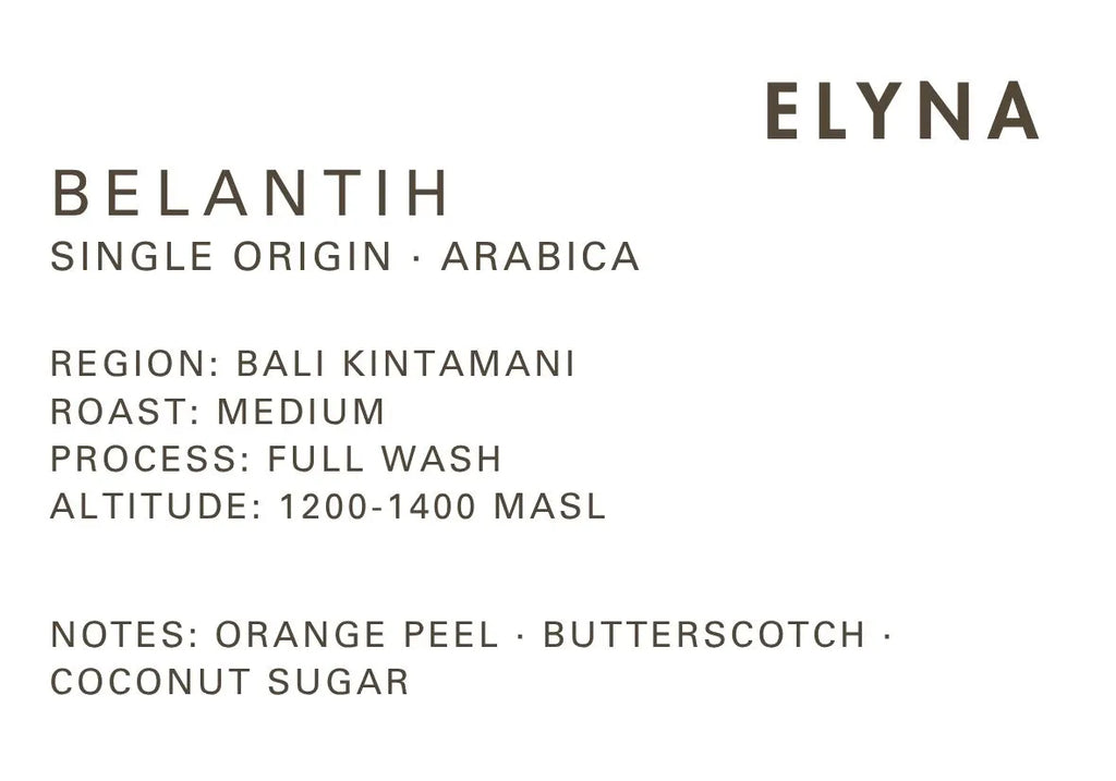 Kintamani - Bali Single Origin Coffee - Full Wash (Arabica)