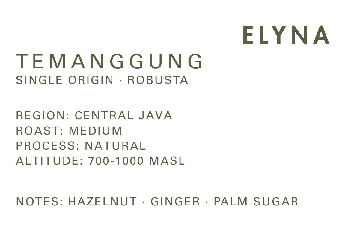 Temanggung - Java - Single Origin Coffee – Natural (Robusta)