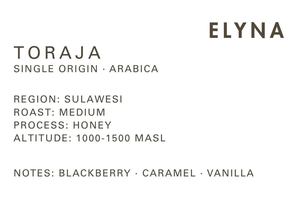 Toraja - Sulawesi - Single Origin Coffee – Honey (Arabica)