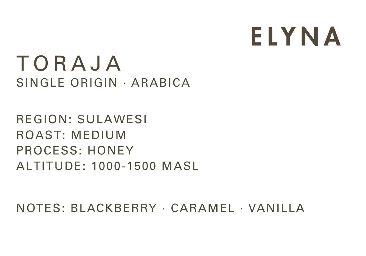 Toraja - Sulawesi - Single Origin Coffee – Honey (Arabica)